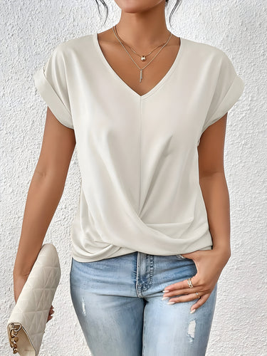 Levoire | T-Shirt Décontracté À Col En V