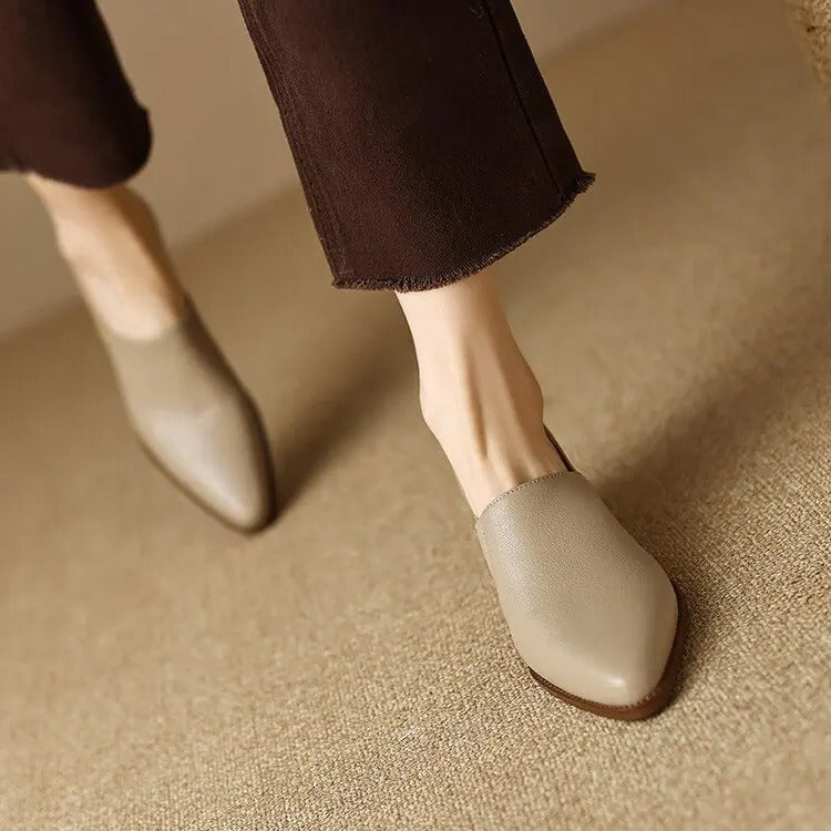 Levoire | Mocassin À Talon Beige