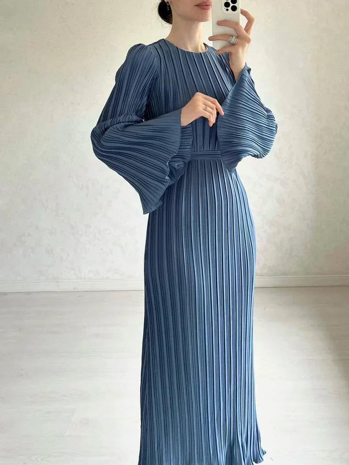 Levoire | Robe Maxi Évasée Pour Femmes Bleu marine