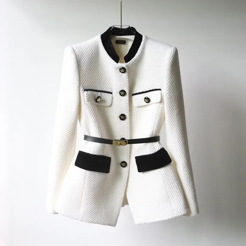 Levoire | Manteau en laine luxueux Blanc