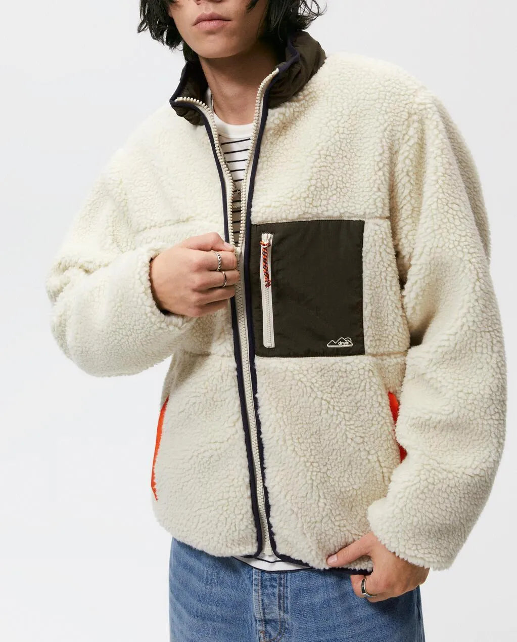Levoire | Veste en fleece Rento pour hommes Beige