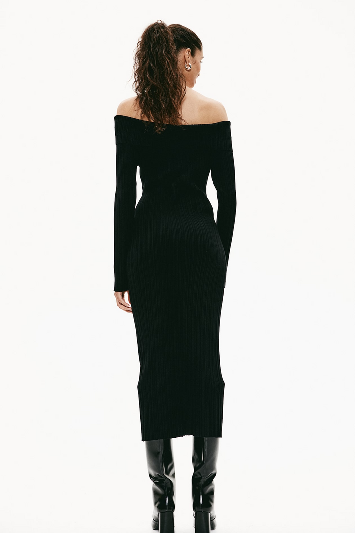 Levoire | Robe Tricot Off Épaule