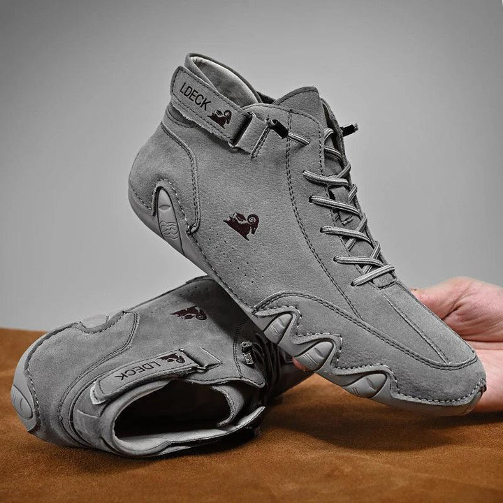 Levoire | Chaussures Pour Hommes Confortables Et Imperméables Avec Lacets Gris