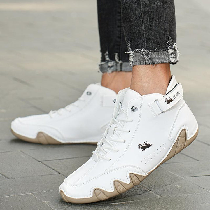 Levoire | Chaussures Pour Hommes Confortables Et Imperméables Avec Lacets Blanc