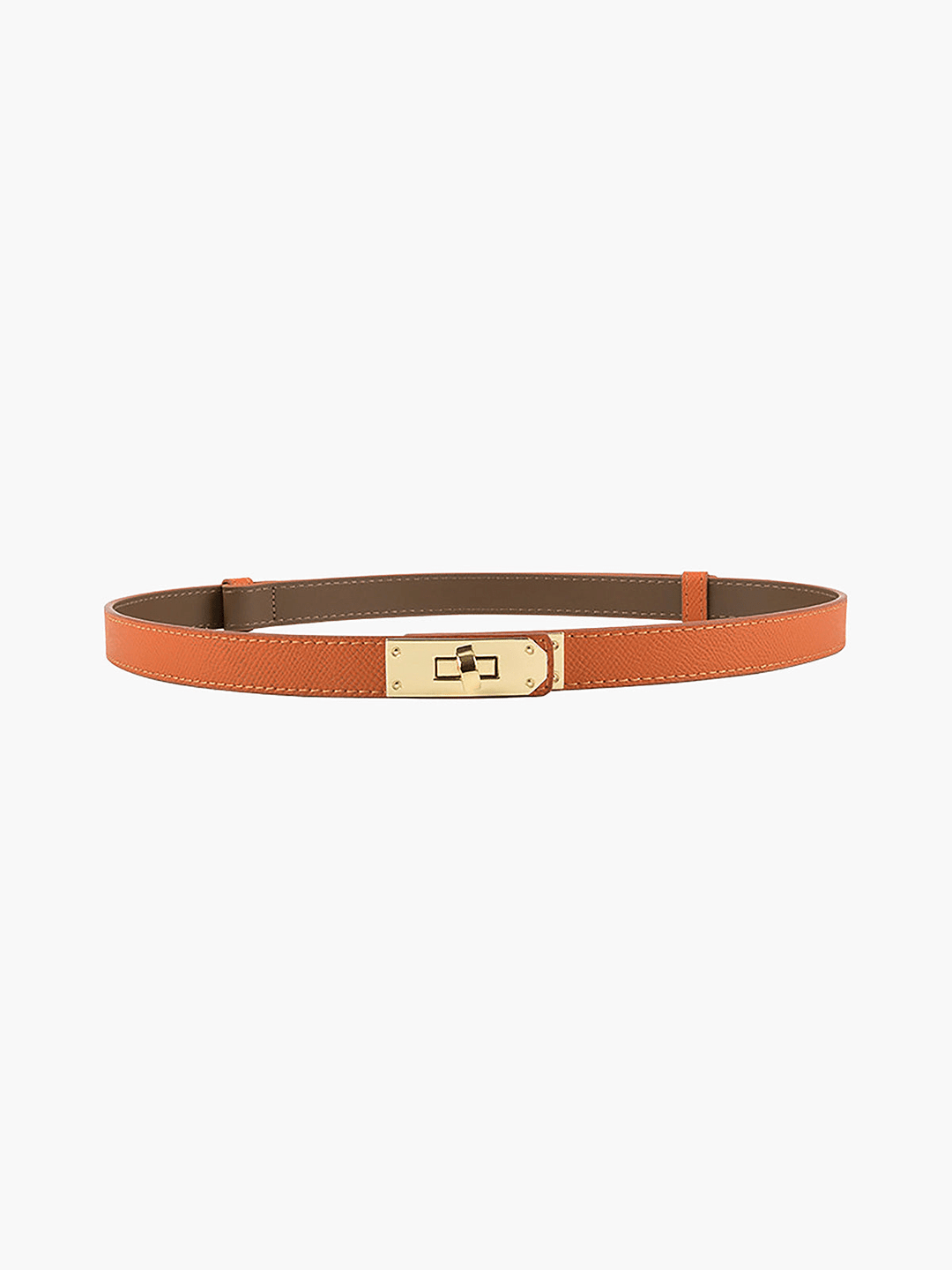 Levoire | Ceinture Fine Ajustable Élégante Orange Taille unique