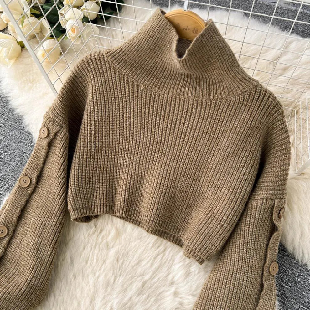 Levoire | Robe femme 2 pièces : pull court et jupe avec une élégante ceinture
