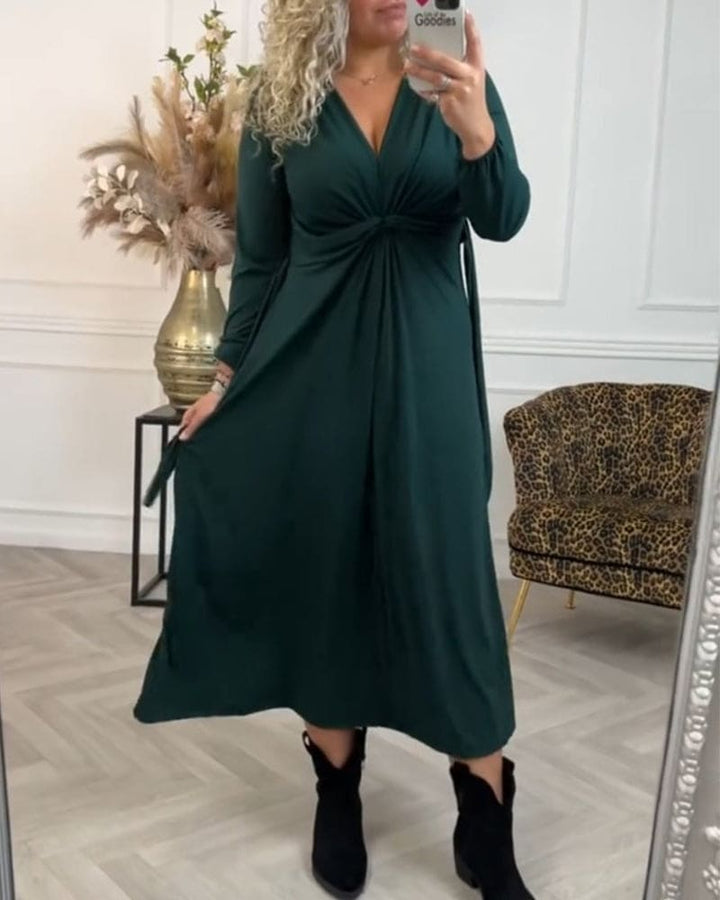 Levoire | Robe Unie À Manches Longues