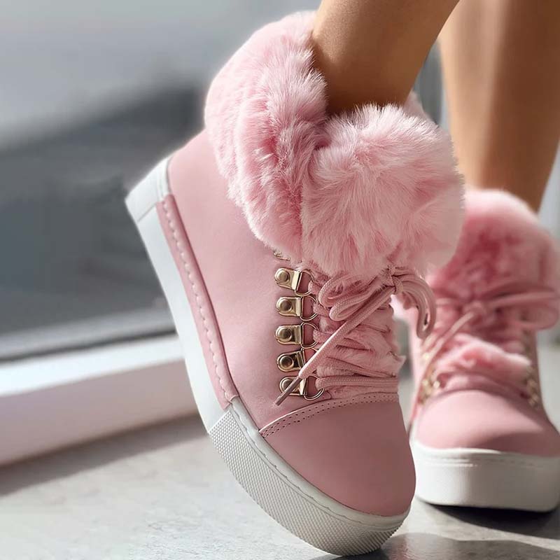 Levoire | À Plateforme En Peluche Chaude