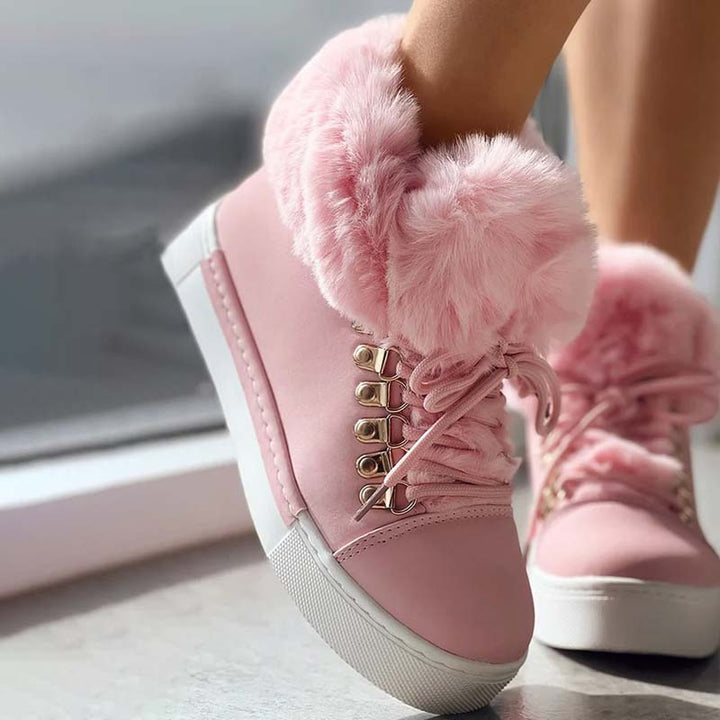 Levoire | À Plateforme En Peluche Chaude