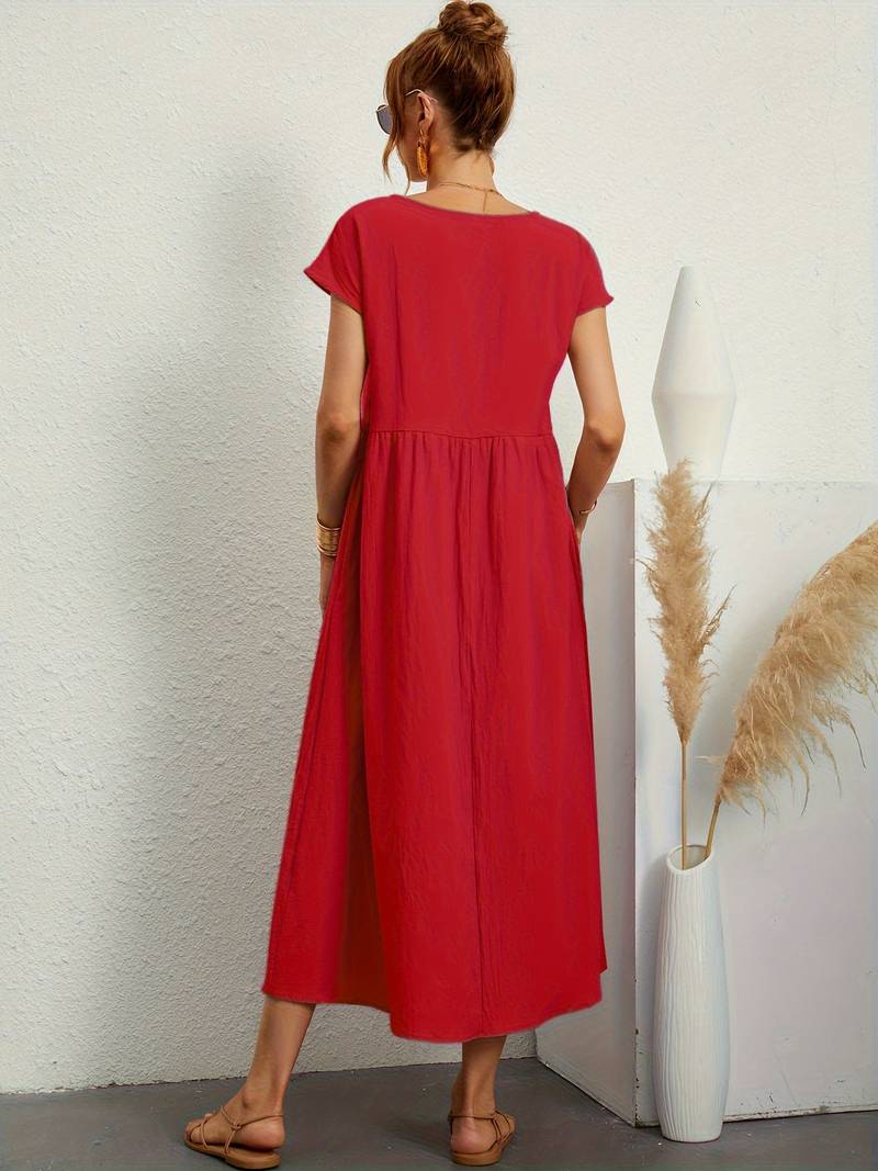 Levoire | Robe Vintage Manches Courtes Été