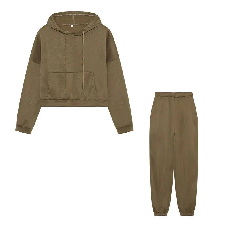 Levoire | Tenue De Jogging À Capuche Confortable Kaki
