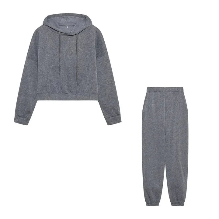 Levoire | Tenue De Jogging À Capuche Confortable Gris clair