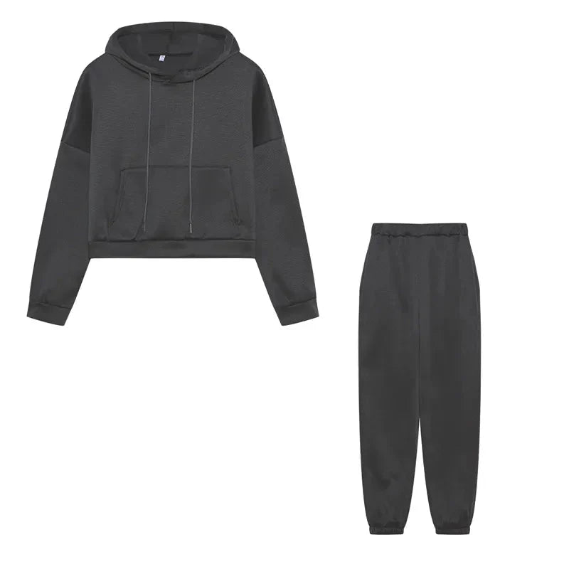 Levoire | Tenue De Jogging À Capuche Confortable Gris foncé