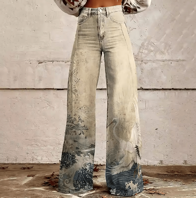 Levoire | Pantalon Boho De Style Vintage Avec Coupe Loose