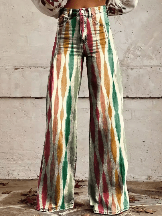 Levoire | Pantalon Boho Vintage Ample Pour Un Look Décontracté