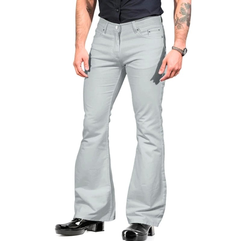 Levoire | Pantalon homme Retro Flare Pantalon homme style vintage Design tendance Gris