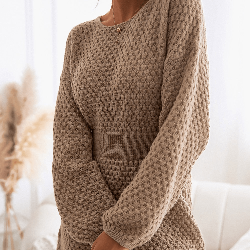 Levoire | Robe en maille confortable pour femmes robe de sudation