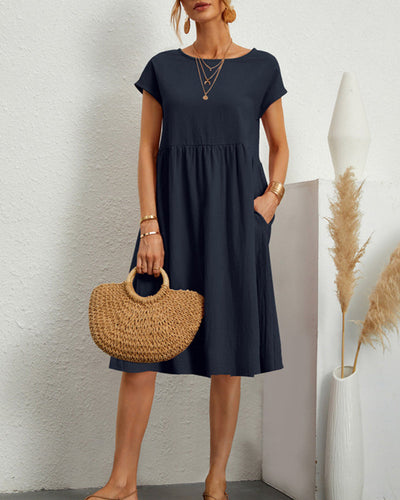 Levoire | Robe Midi À Col Rond Pour Tous Les Jours