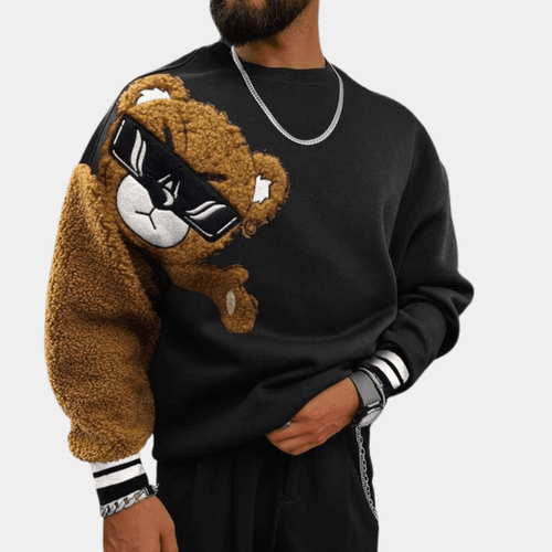 Levoire | Pull Ours Imprimé Homme