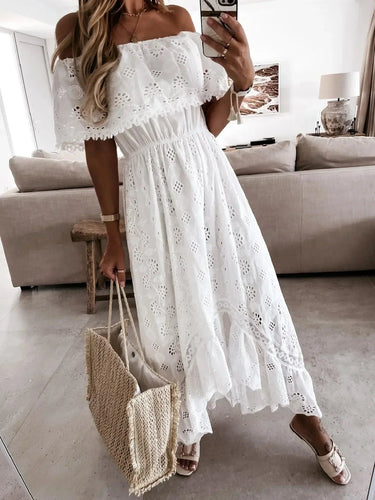 Levoire | Robe Maxi Boho Chic En Coton Pour Femme