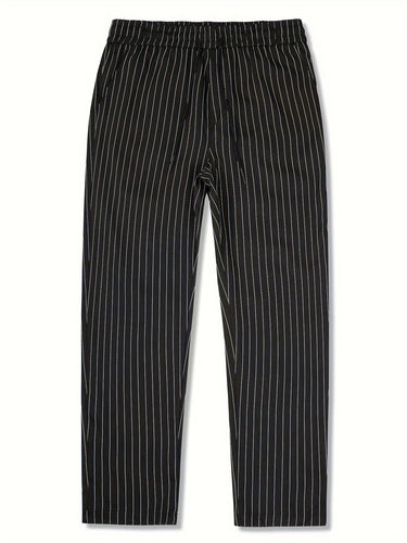 Levoire | Pantalons Pour Hommes Rayés Avec Jambes Droites