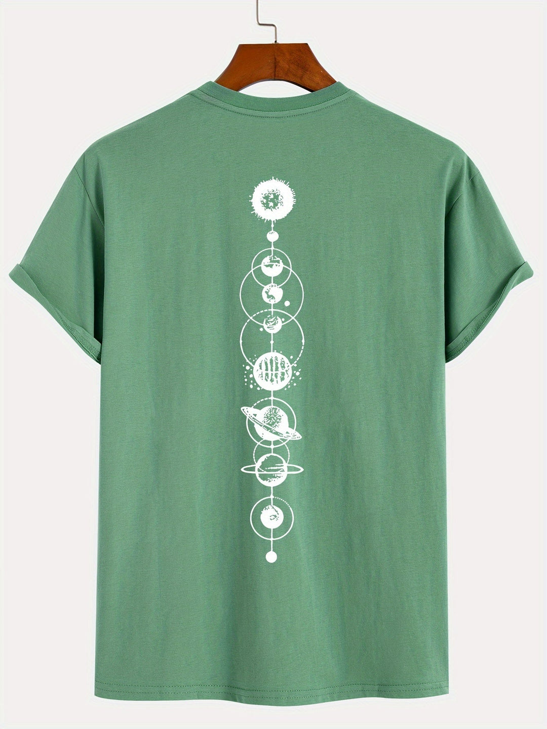 Levoire | T-Shirt Pour Hommes Rento Avec Imprimé Planètes En 100% Coton Légumes