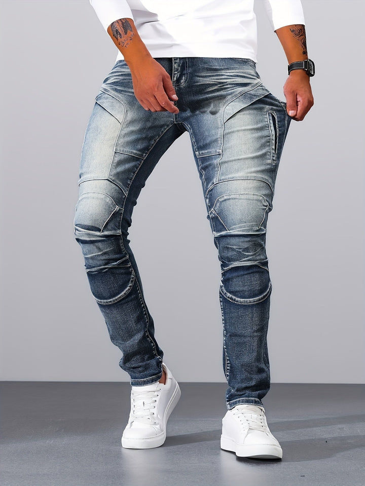 Levoire | Pantalons En Denim Vintage Skinny Pour Hommes Couleur caramel