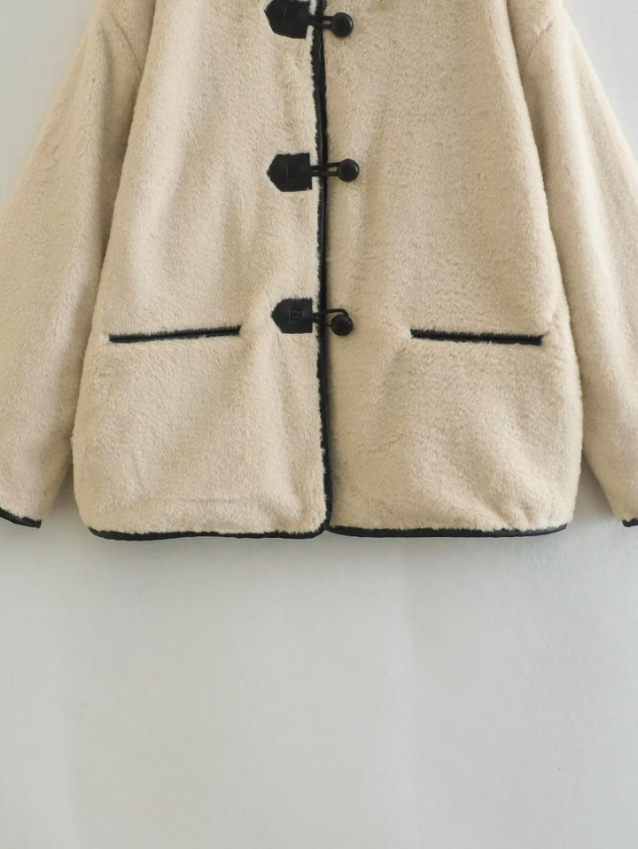 Levoire | Manteau En Laine D'Agneau Avec Liste De Boutonnage Simple