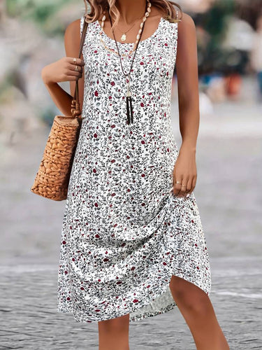 Levoire | Robe Adorable Avec Col Rond Et Motif Floral