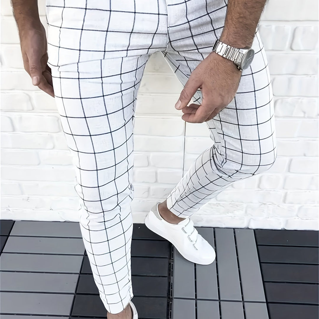 Levoire | Élégant Pantalon À Carreaux Pour Hommes