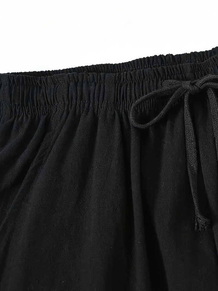 Levoire | Pantalon En Coton Respirant Pour Hommes Avec Cordon