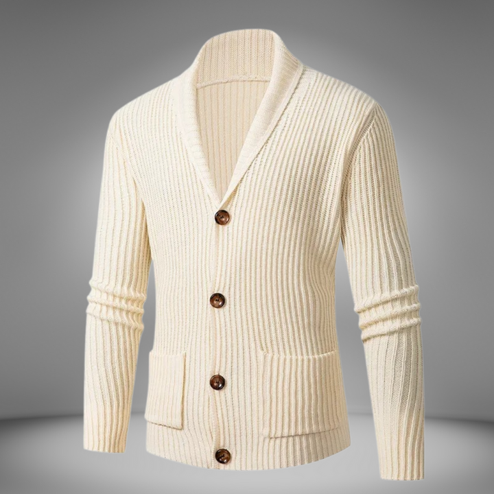 Levoire | Rento Pull À Manches Longues Genserbjørn Avec Boutons Et Poches Beige