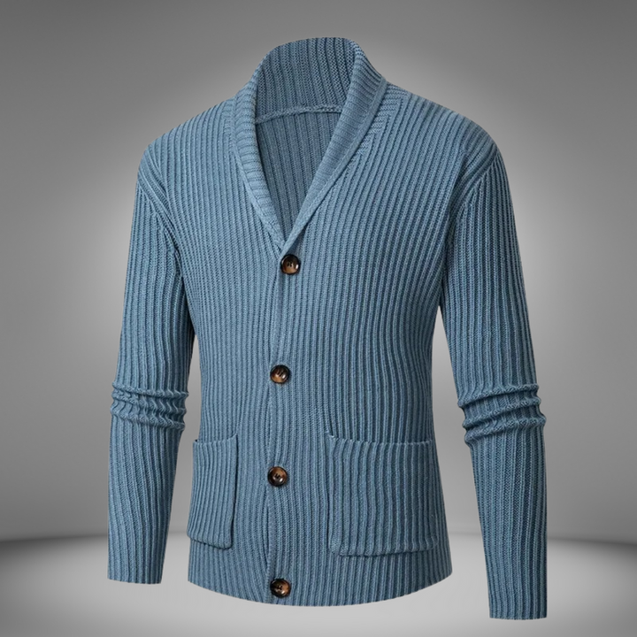 Levoire | Rento Pull À Manches Longues Genserbjørn Avec Boutons Et Poches Turquoise