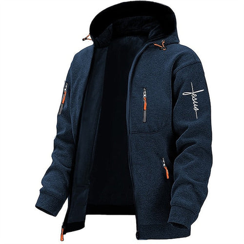 Levoire | Veste À Capuche Zippée À Manches Longues Pour Hommes Avec Poches
