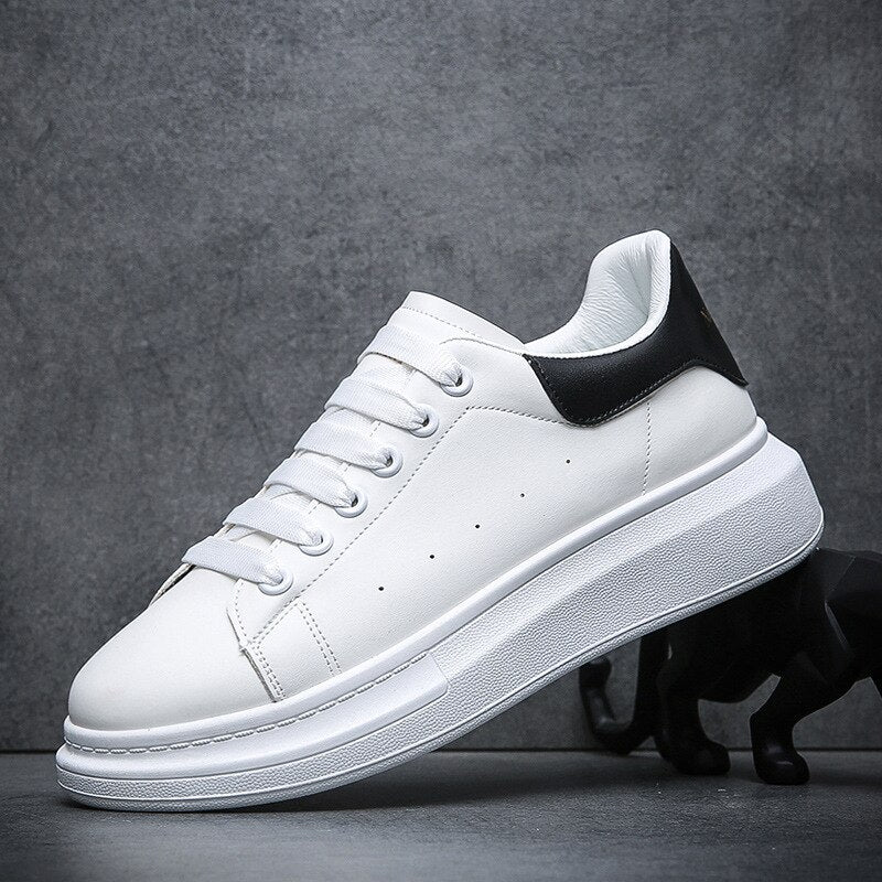 Levoire | Baskets Blanches Pour Hommes Blanc Noir