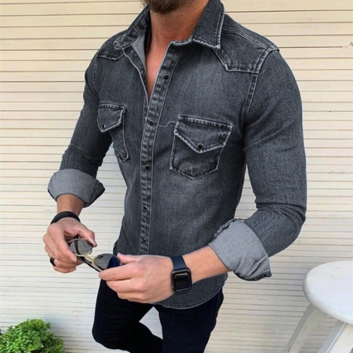 Levoire | Chemise Durable Slim Fit Mélange De Coton Pour Des Looks Décontractés Et Élégants Noir
