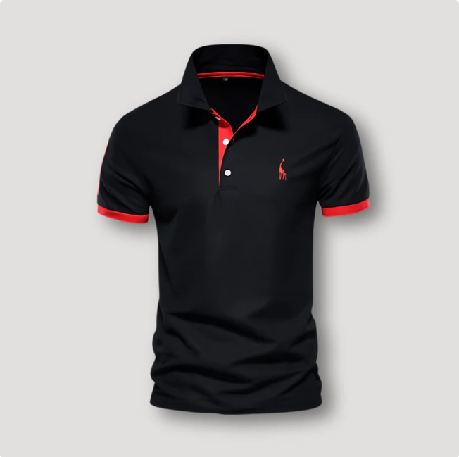 Levoire | Polo Shirt À Manches Courtes Pour Hommes Noir