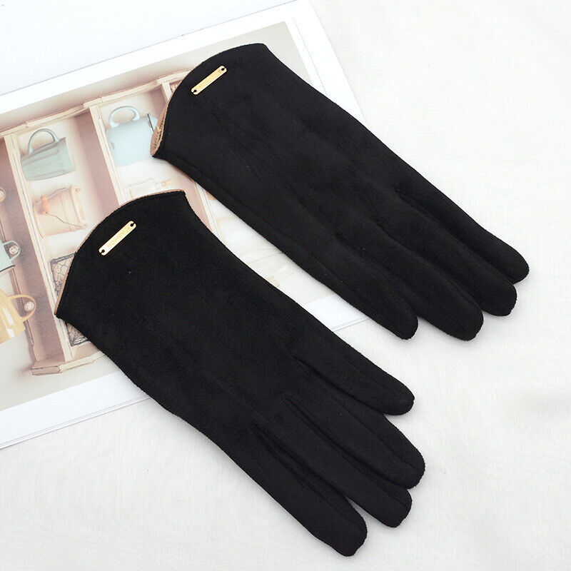 Levoire | Classique & Polyvalent Gants En Daim Pour Femmes Noir