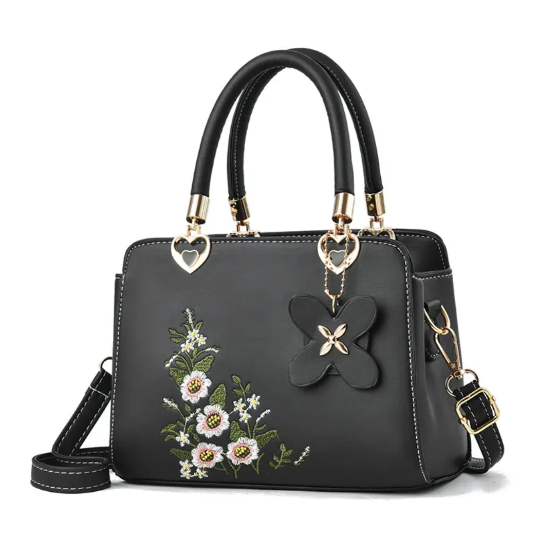 Levoire | Sac À Bandoulière - Avec Broderie Fine NERO