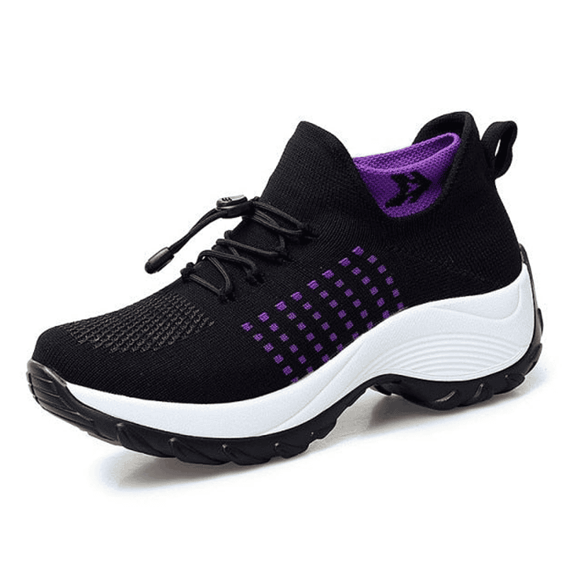 Levoire | Baskets Tendance Pour Le Quotidien Noir Violet