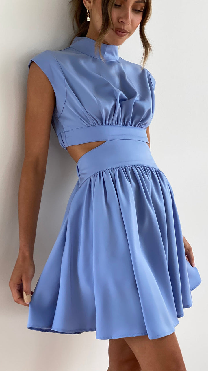Levoire | Robe Midi Élégante Bleu