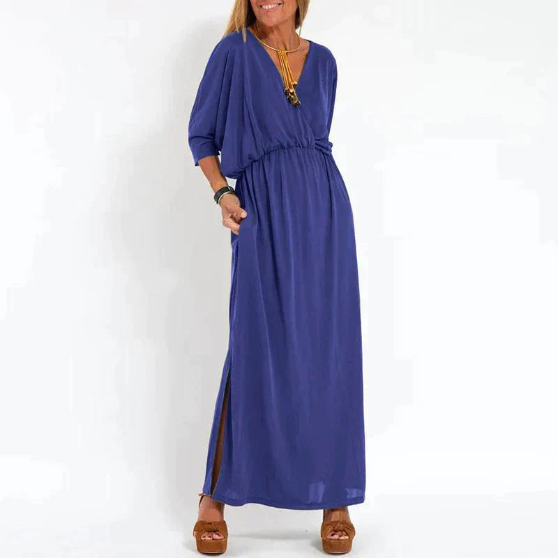 Levoire | Rosetta | Robe Au Look Vintage Bleu