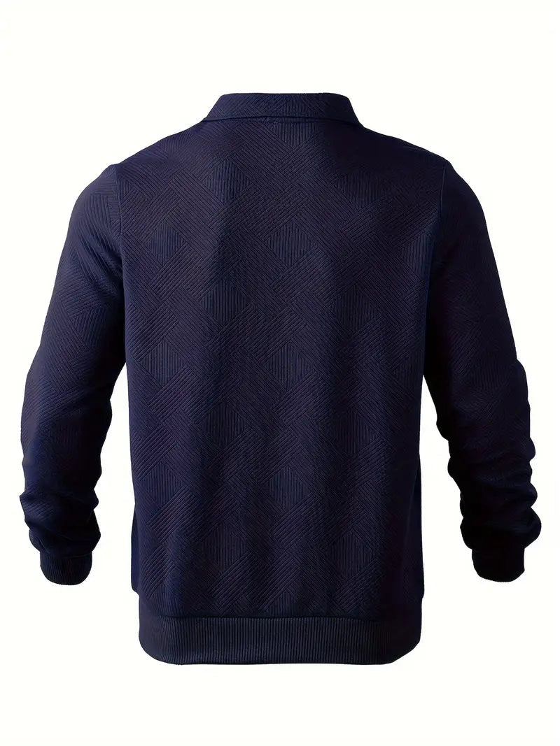 Levoire | Pull Confortable à Col Zippé à Manches Longues