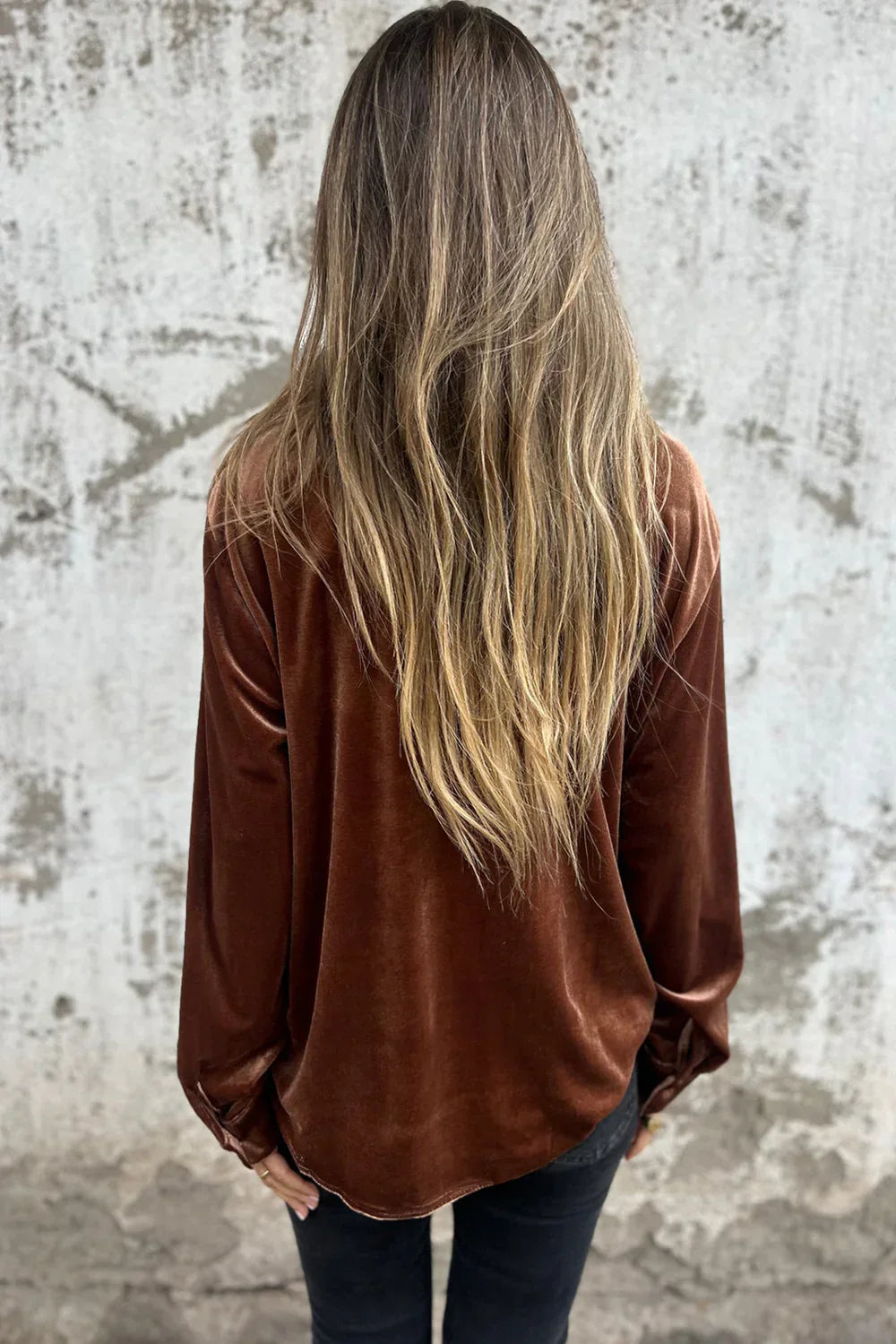 Levoire | Blouse en velours Napilla