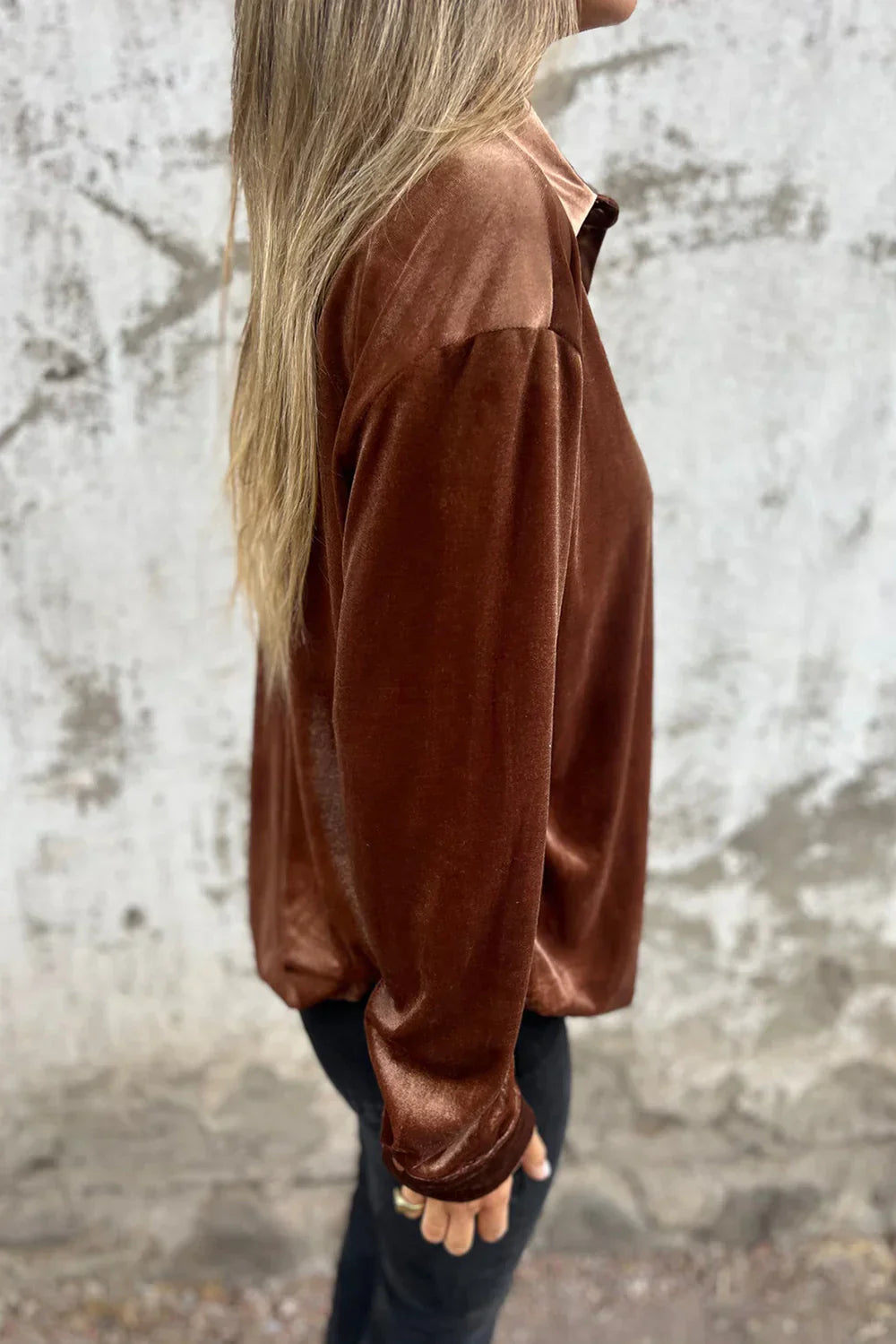 Levoire | Blouse en velours Napilla