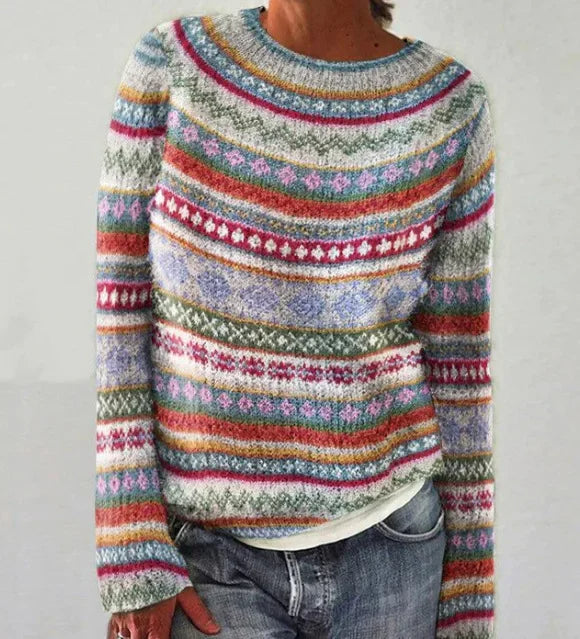 Levoire | Confortable Tricot Fair Isle Bleu