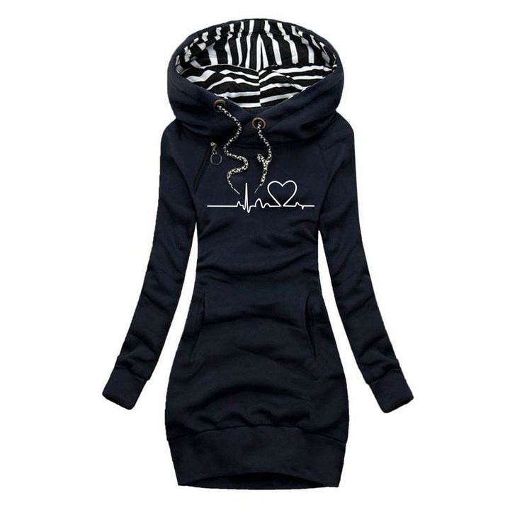 Levoire | Sweat À Capuche Imprimé Stylé Bleu