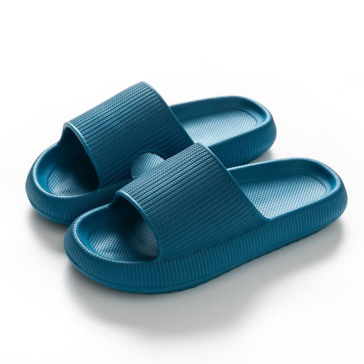 Levoire | Femme Chaussons douces et confortables Bleu