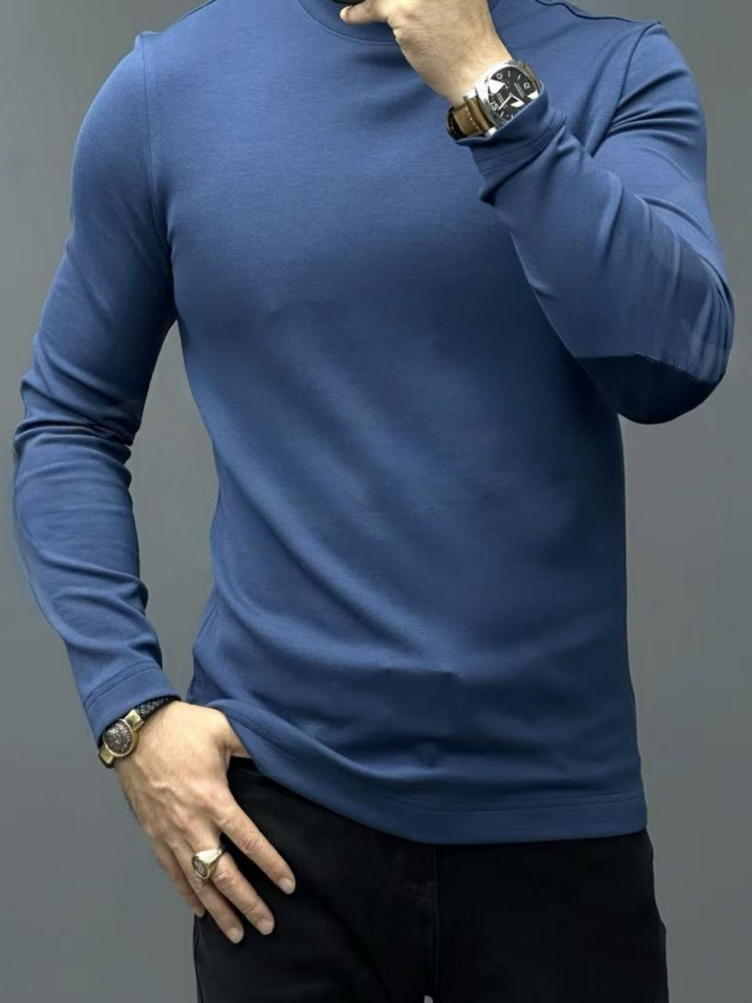 Levoire | Pull À Manches Longues Pour Confort Et Style Bleu