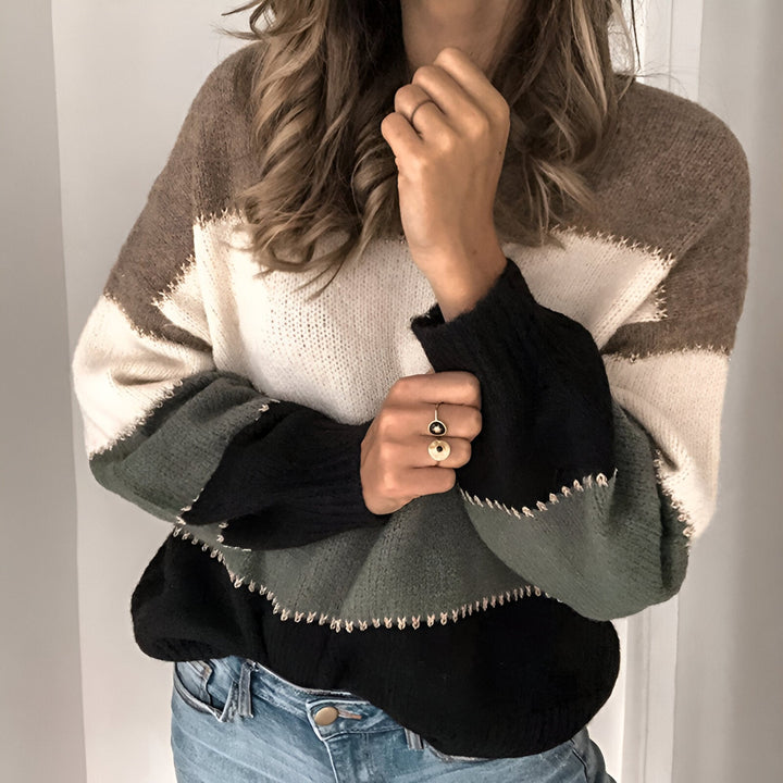 Levoire | Grande Taille Sweat-Shirt À Rayures Noir